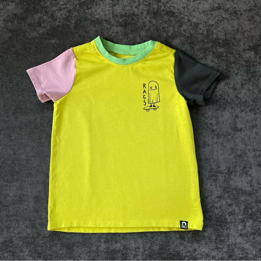 Rags ‘Ghost Board’ Tee Size 2T